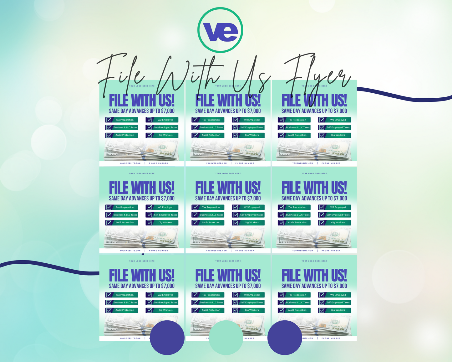 File With Us Flyer Template